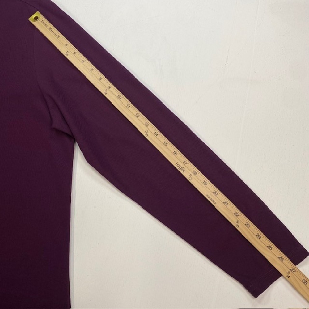 Tommy Bahama IslandZone Long Sleeve Polo Shirt Mens XL Purple Supima Cotton - Picture 7 of 9